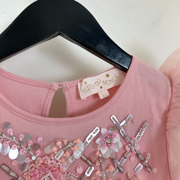 TUTU DU MONDE Kids' Garden's Gate Embellished Tutu Party Dress Size 6-7 Years - Picture 4 of 10